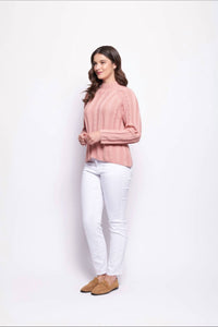 FOIL Feeling Connected Sweater in pink - women's sweater - alternate view