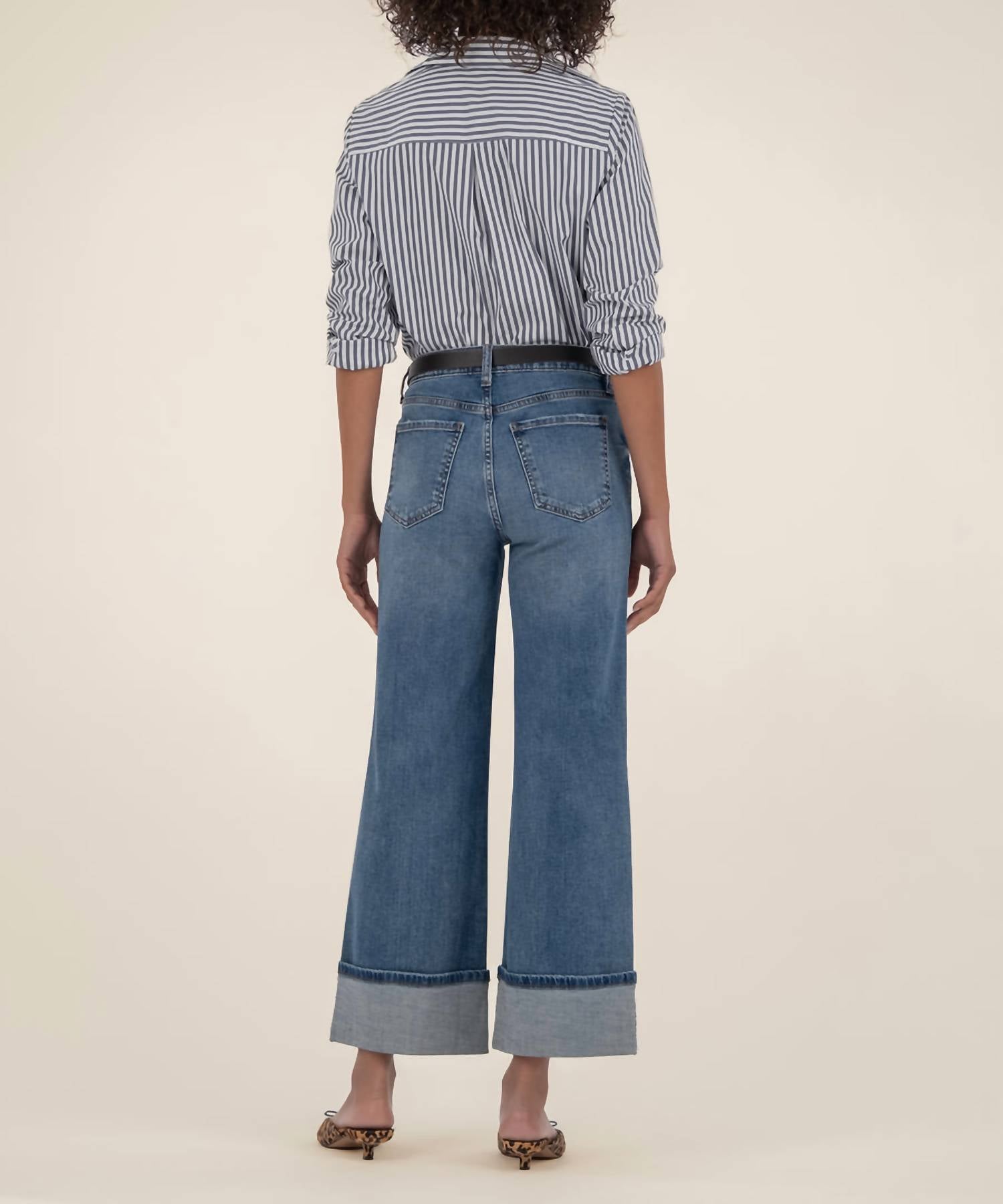 Kut From The Kloth - Meg High Rise Fab Ab Wide Leg Jeans