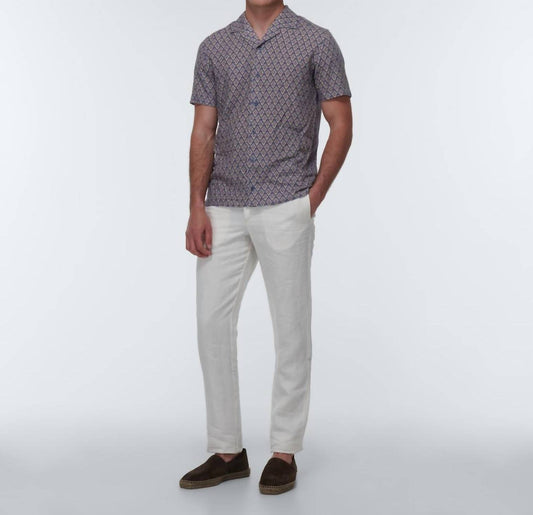 Orlebar Brown - Hibbert Sunny Deco Linen Shirt