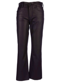 KUT FROM THE KLOTH Kelsey High Rise Raw Hem Ankle Flare Jeans in sangria - women's jeans - view 4