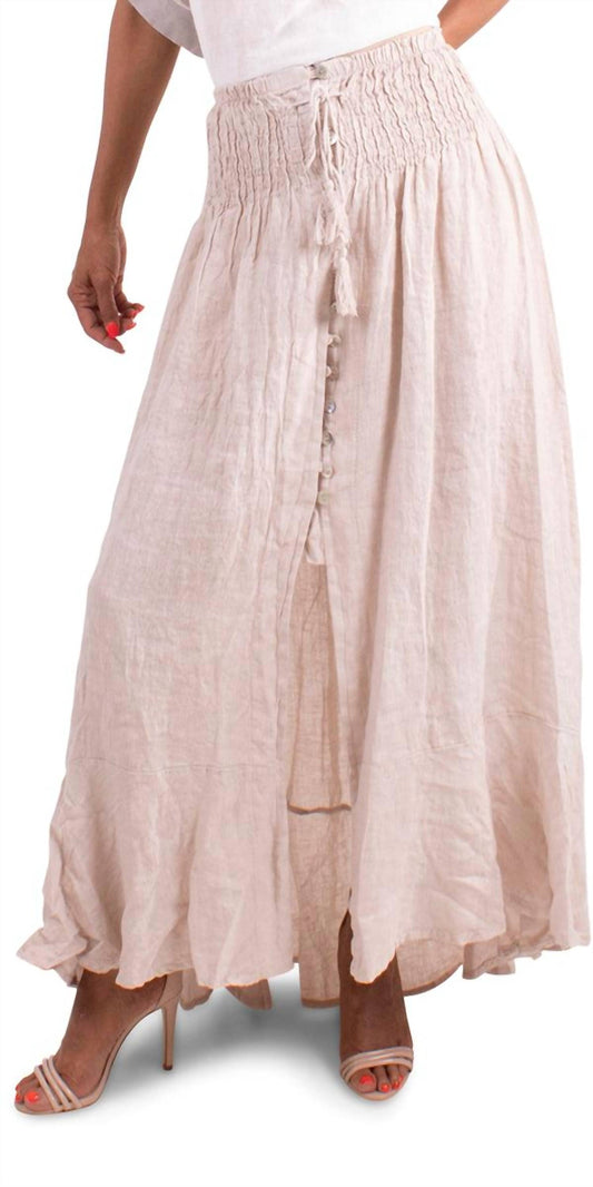 Gigi Moda - Magdalena Linen Maxi Skirt