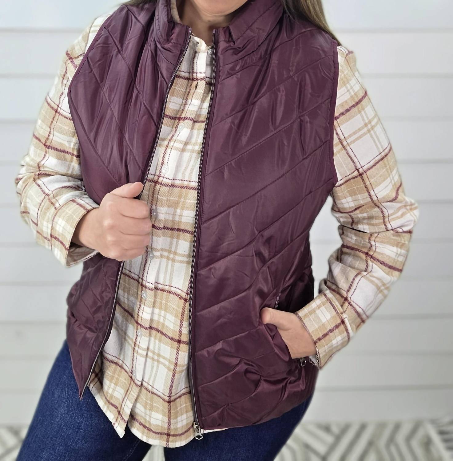 Keren Hart - Zipper Quilted Vest