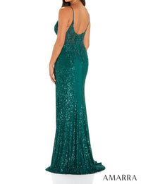 Amarra - Sequin Fitted Gown
