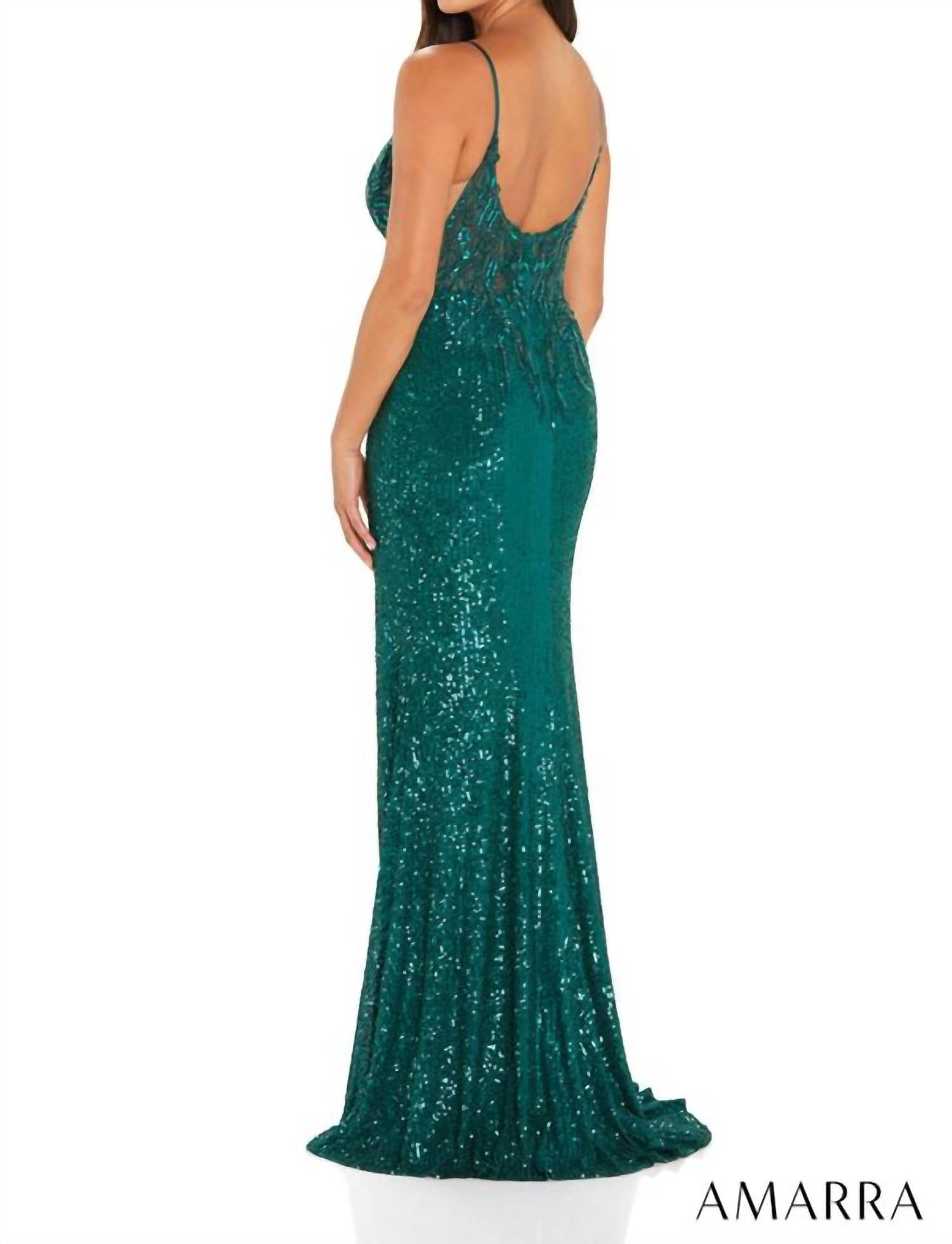 Amarra - Sequin Fitted Gown