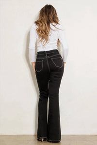 Vibrant M.I.U - High Rise Flare Jeans