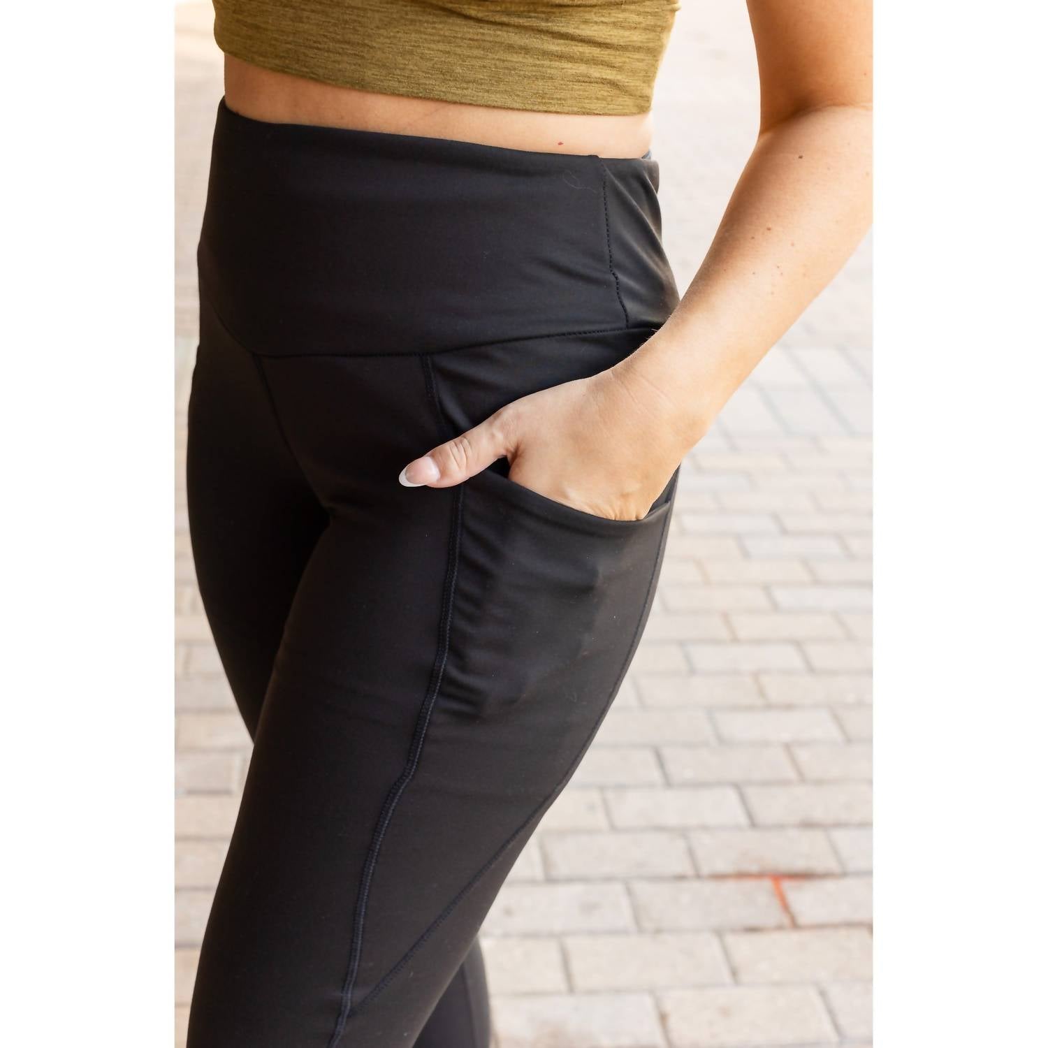 Julia Rose - Adriana With Pockets Tummy Control Full Length Leggings