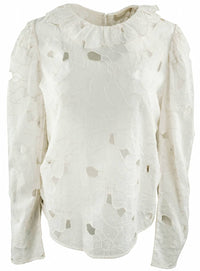 Ulla Johnson Women's Enid Top in chalk - women's blouse