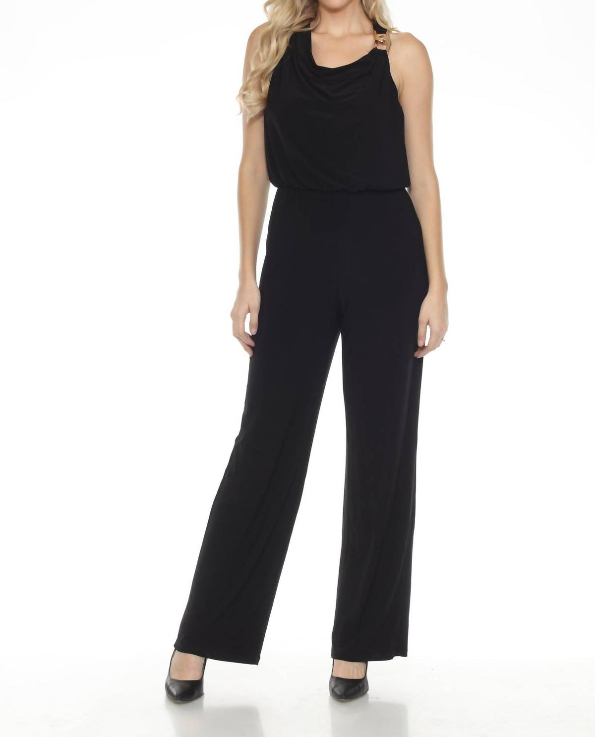 Joseph Ribkoff - Cowl Neck Blouson Jumpsuit