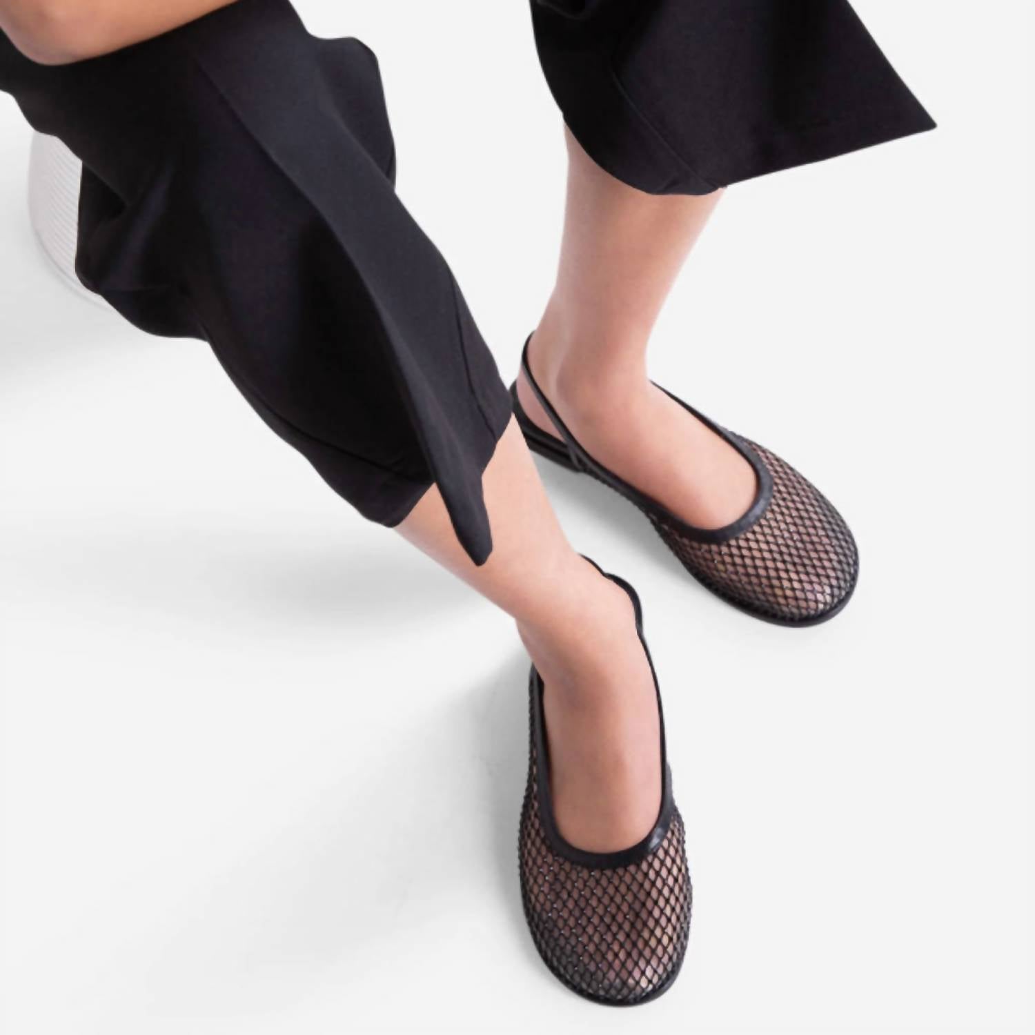 Intentionally Blank - Women Anna Mesh Slingback Ballet Flat