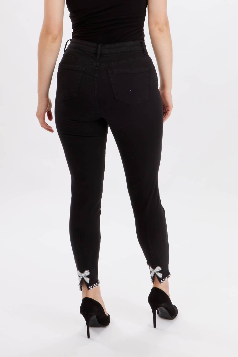 Frank Lyman - Bow Detail Denim Pants