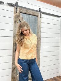 Wishlist - Ruched Button Down Tank