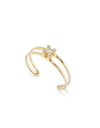 Unode50 - Women's Rigid Semi-open Bracelet With Central Crystal