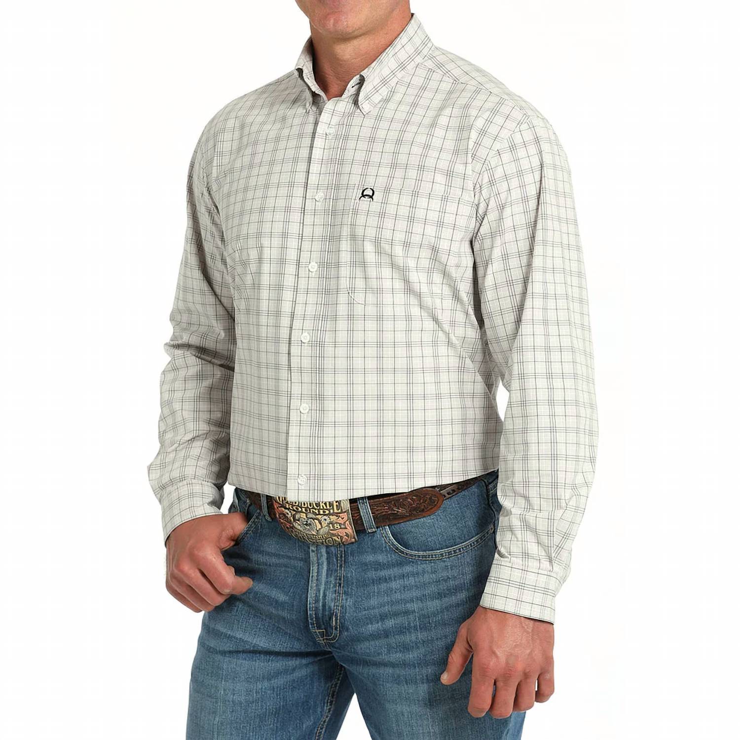 Cinch - Plaid Arenaflex Long Sleeve Button-down Shirt