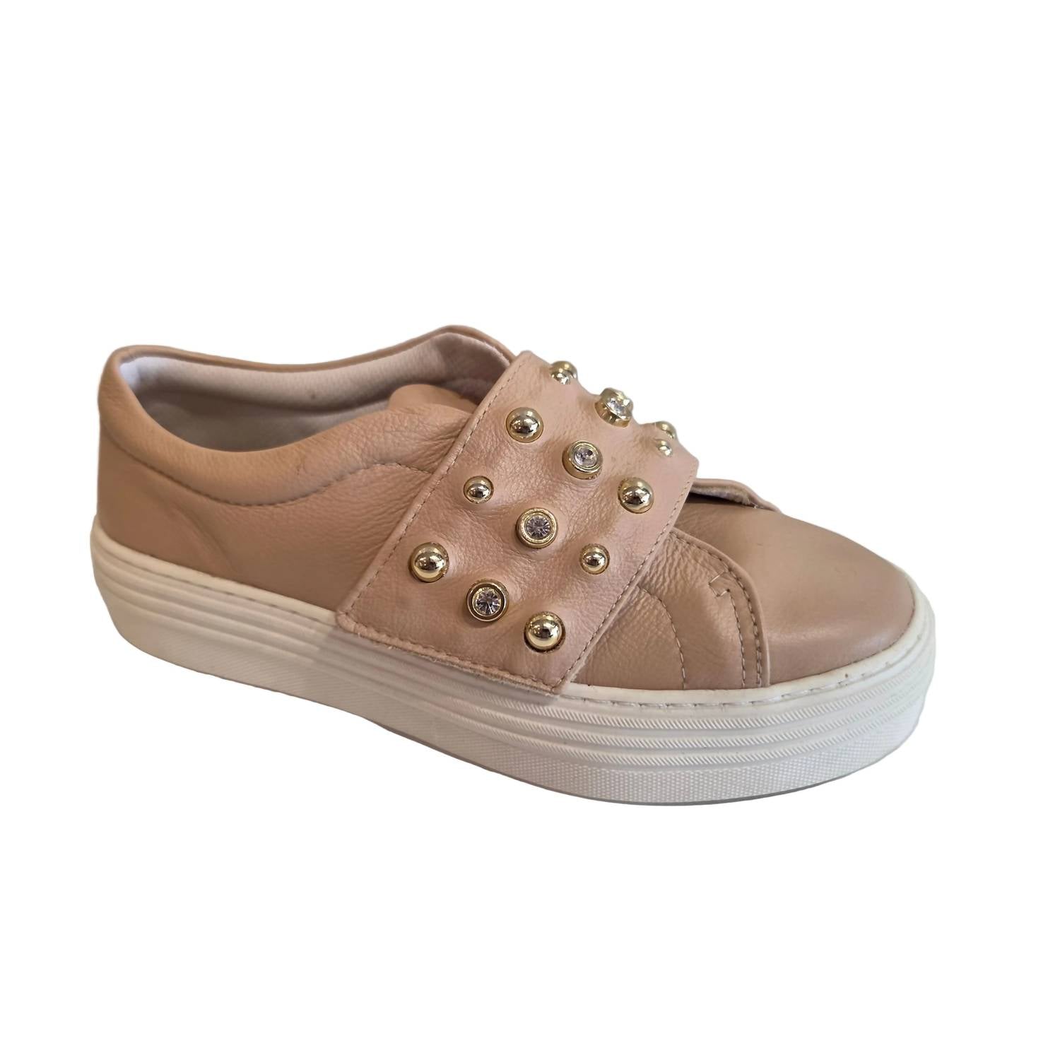 Verofatto Women's Couro Viena Sneaker in nude - women's sneaker