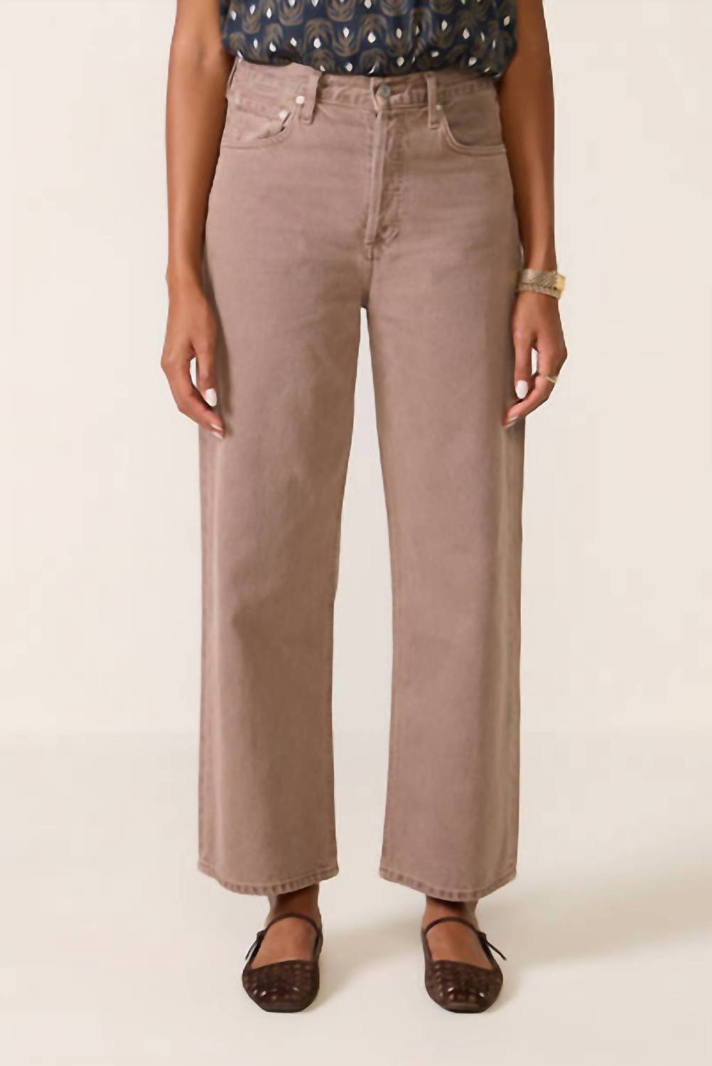 Agolde - Ren High Rise Wide Leg Jeans