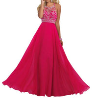 Blush Prom - Beaded Mesh Bodice Gown