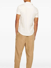 Orlebar Brown Sebastian Polo Shirt in thasos beach - men's shirt - detail view