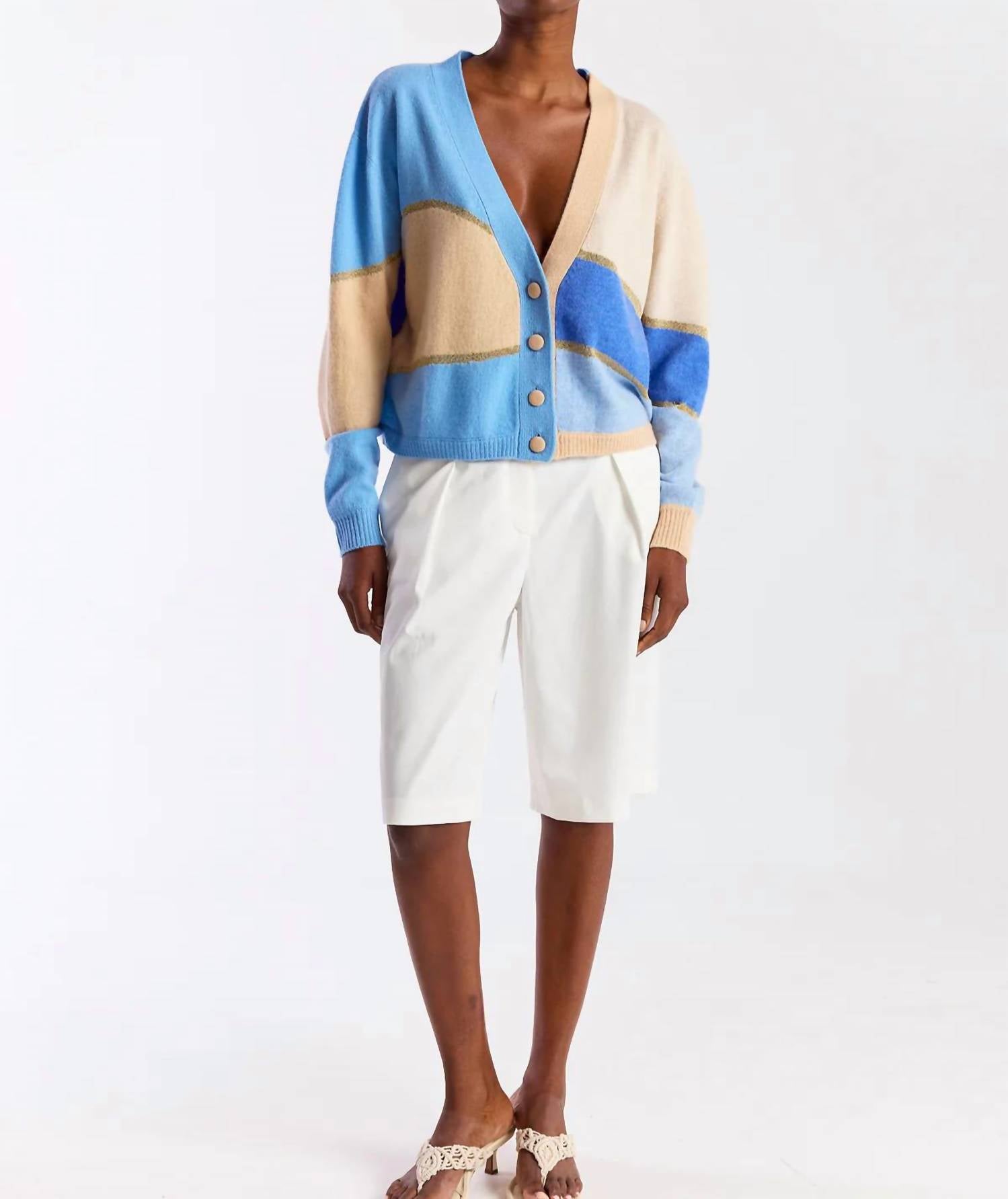 Brodie Cashmere - Abstract Scenic Cardigan