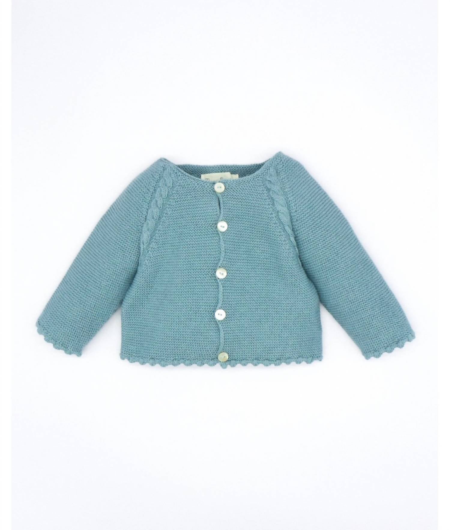 Fina Ejerique - Girl's Knitted Baby Cropped Cardigan