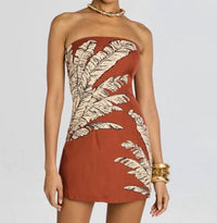 Hemant & Nandita - strapless mini dress