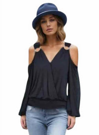 Vava - Open Shoulder Ring Top