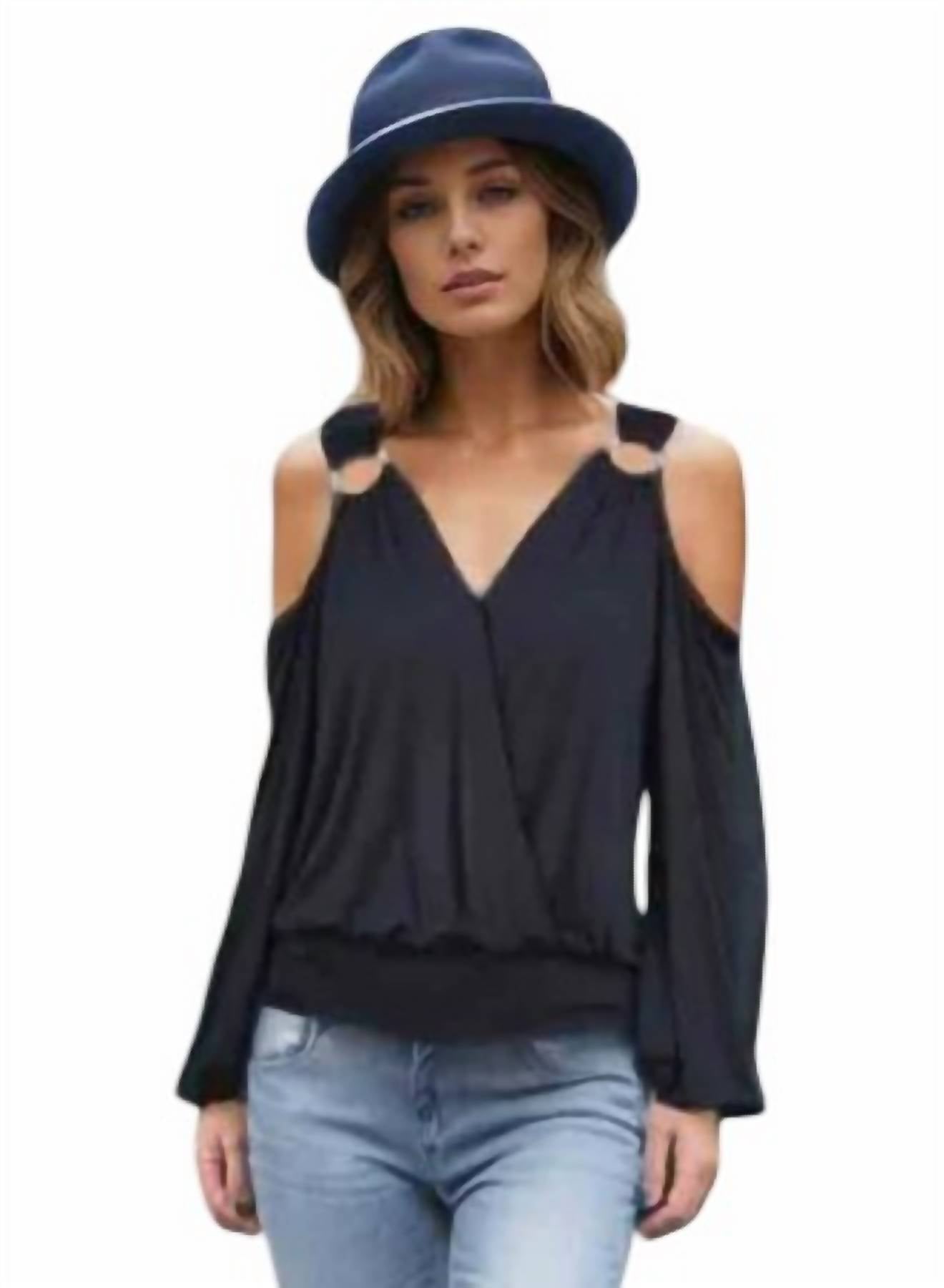 Vava - Open Shoulder Ring Top