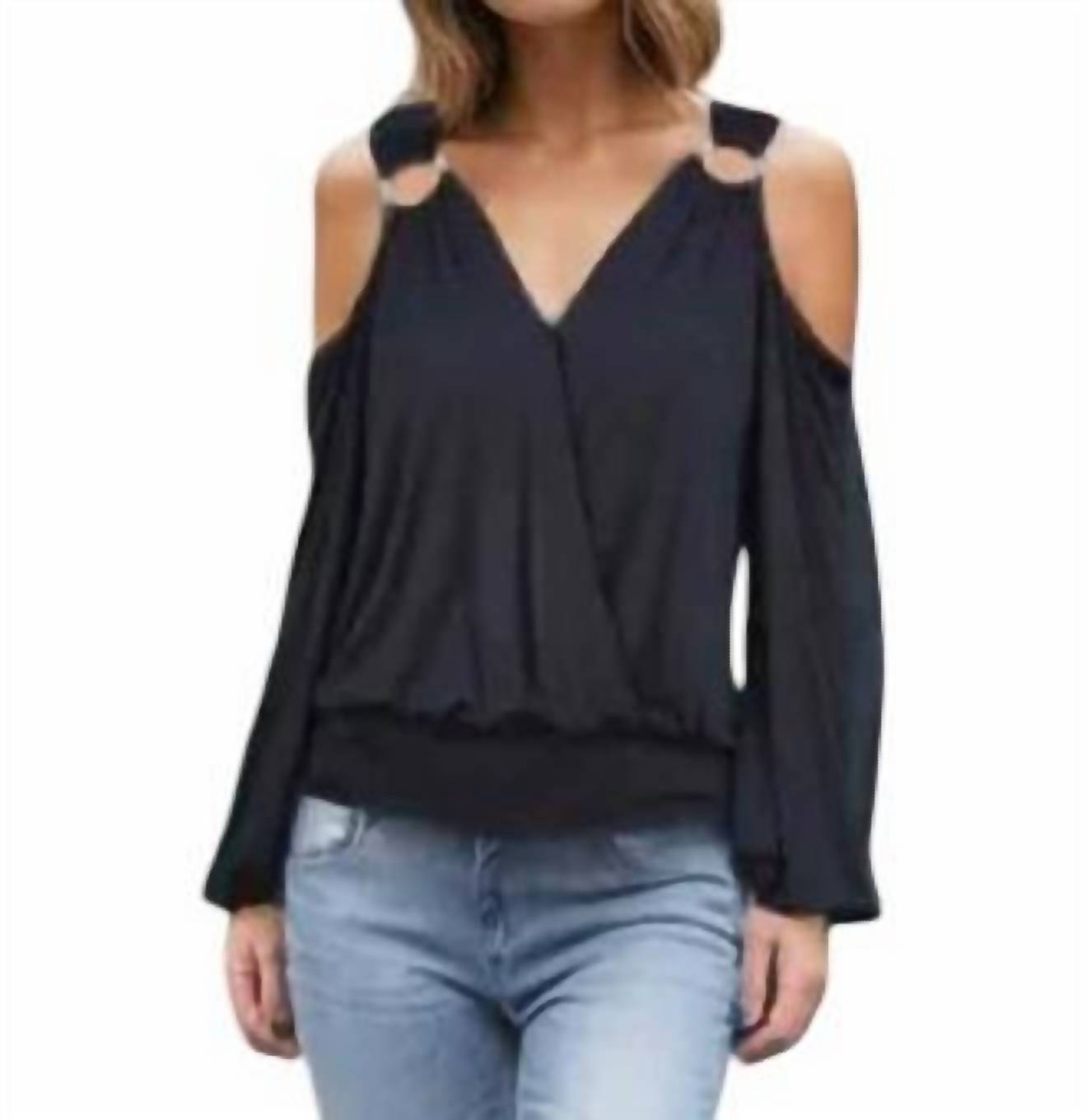 Vava - Open Shoulder Ring Top