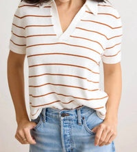 Not Monday - Noah V-neck Short Sleeve Top