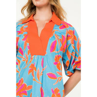 Thml - Puff Sleeve Flower Print Dress