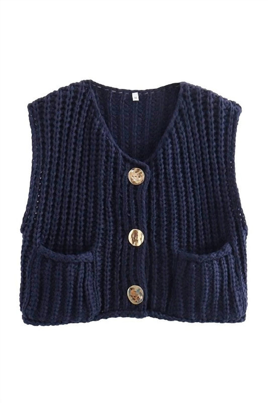 Sundayup - Women's Golden Girl Knitted Vest