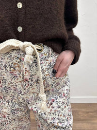 Lovlov - Wild Flowers Barrel Fit Pull-on Pants