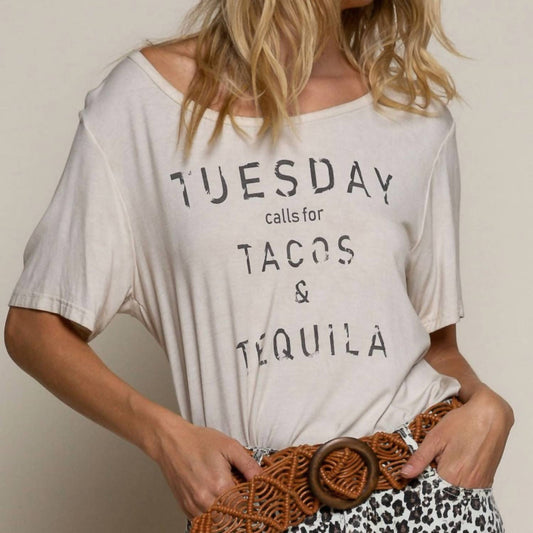 Tacos and Tequila graphic Tee