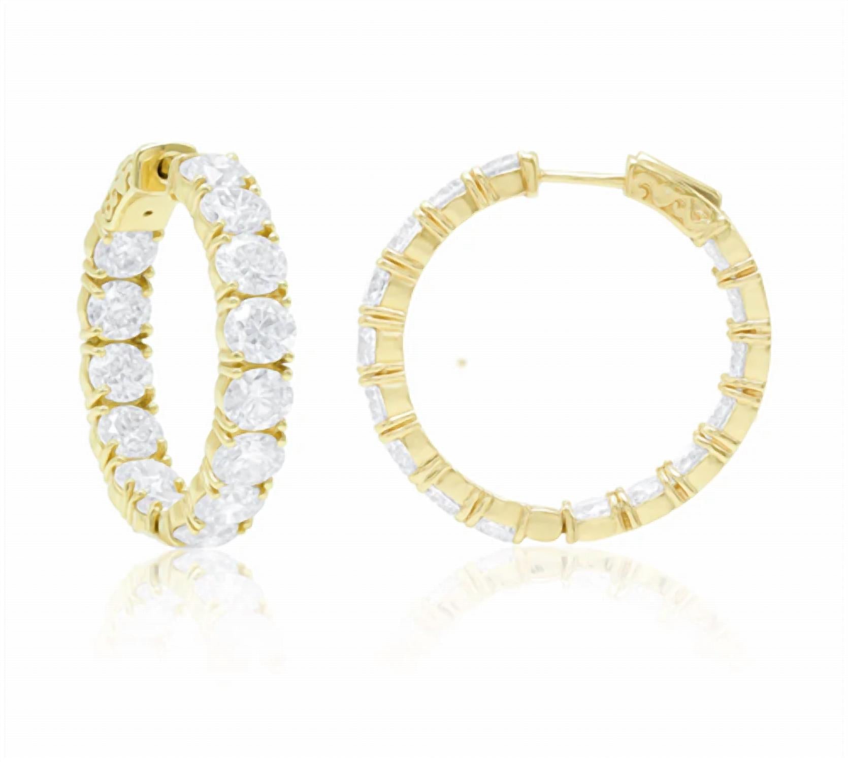 Diana M Jewels - Women's Round Lab-grown Diamond Stud Earrings (13.30 Tcw) - Signature