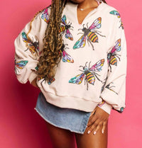 Queen Of Sparkles - Bee sweater