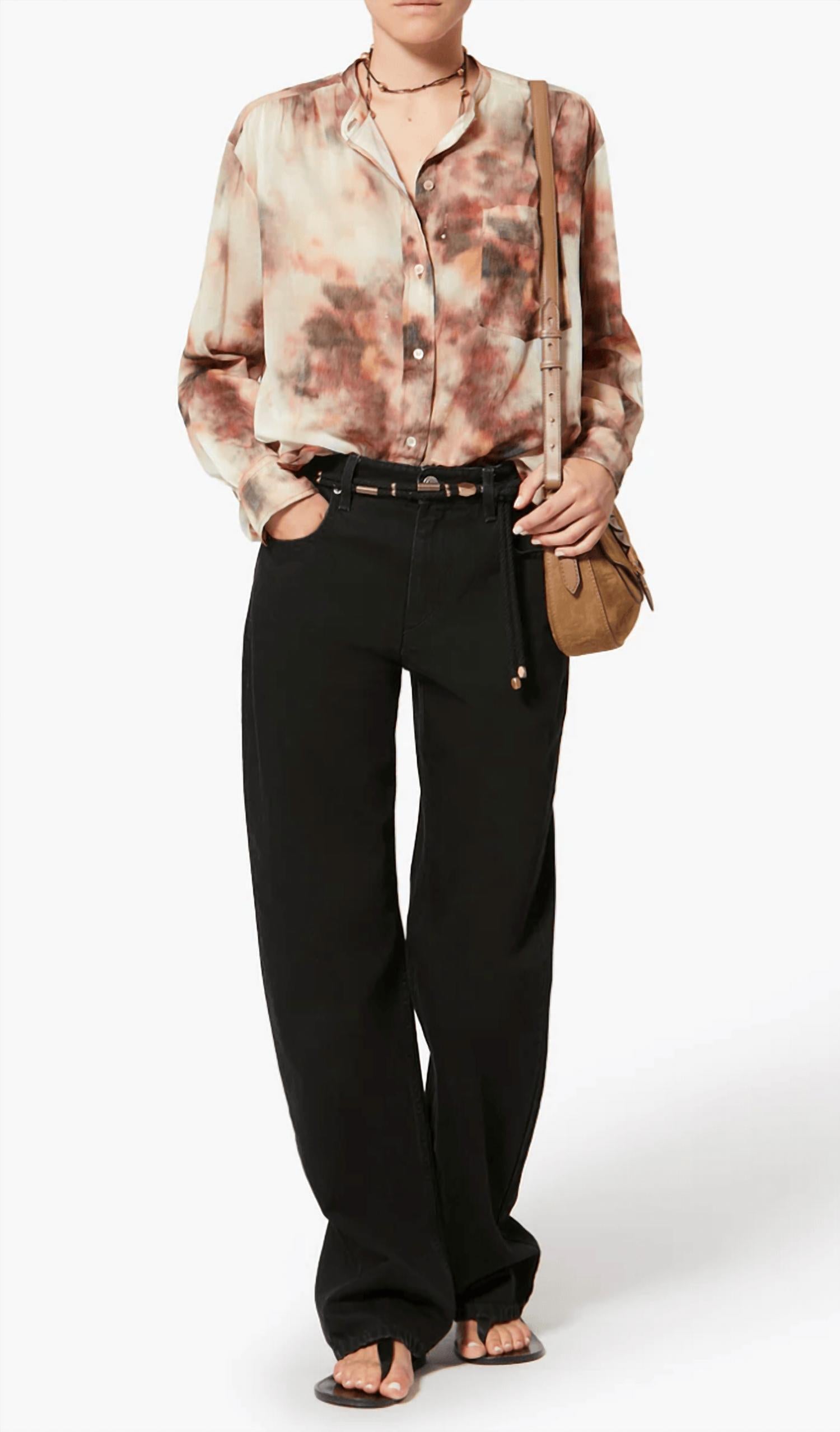 ISABEL MARANT Mexika Blouse in beige - women's blouse - detail view