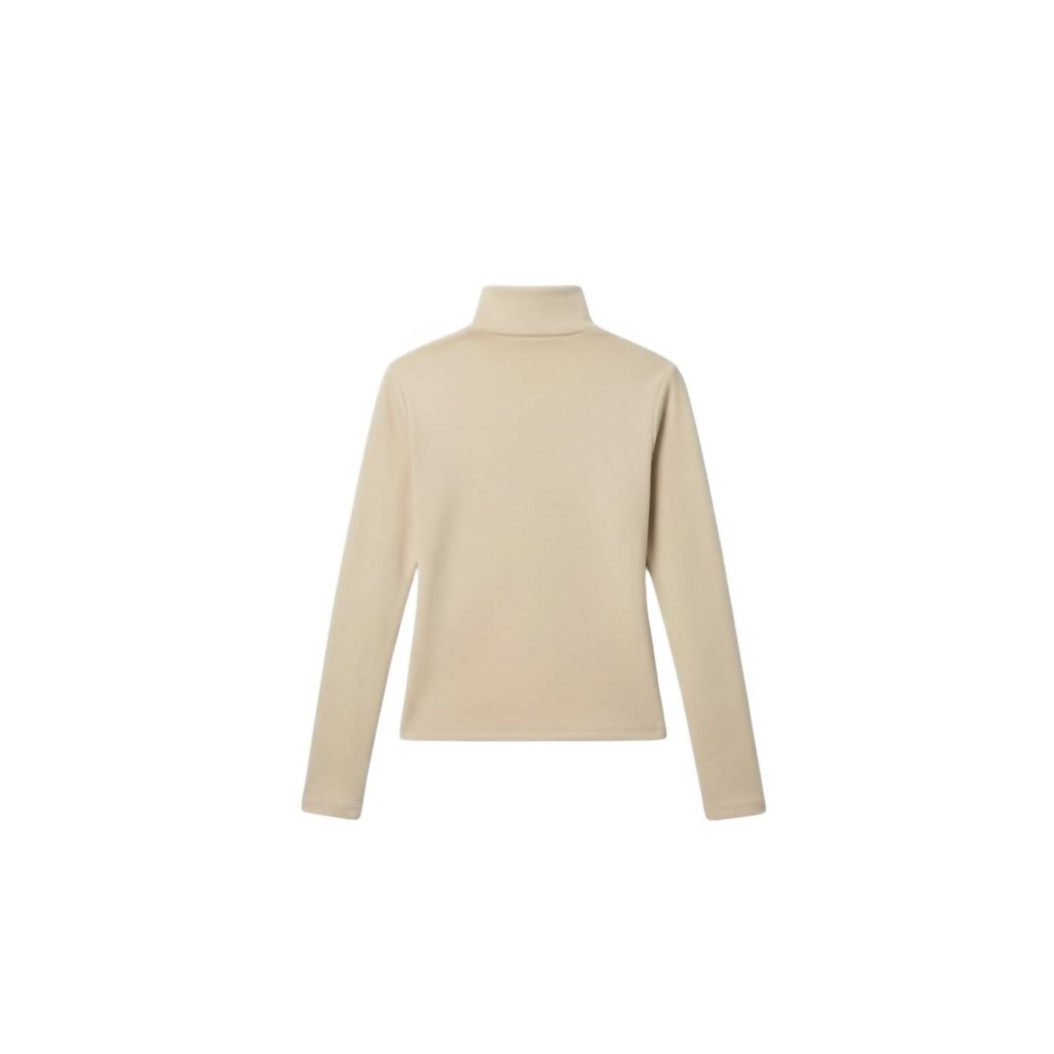 Ambar - Sleek Stretch Essential Mock-neck Long Sleeve Top
