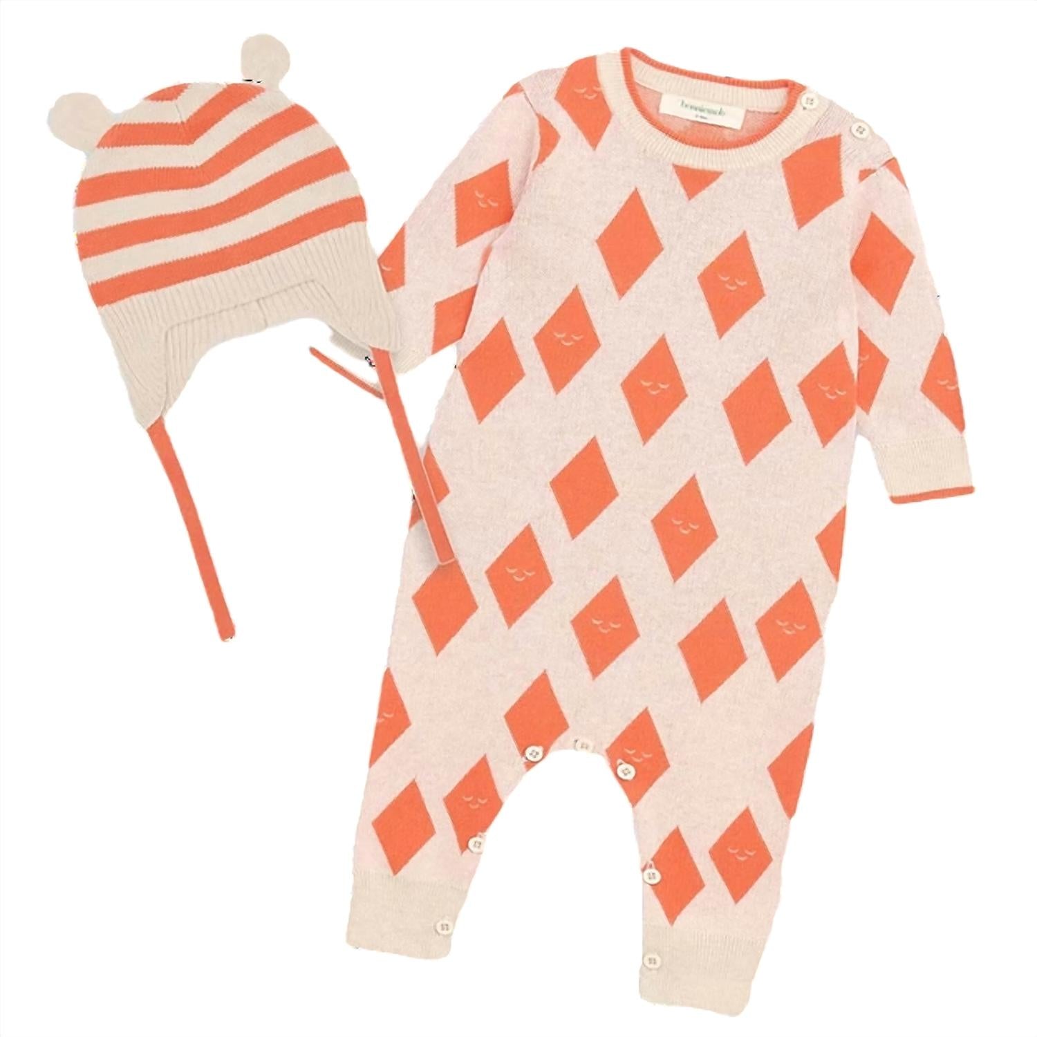 The Bonnie Mob - Kids Aster Damson Set Playsuit