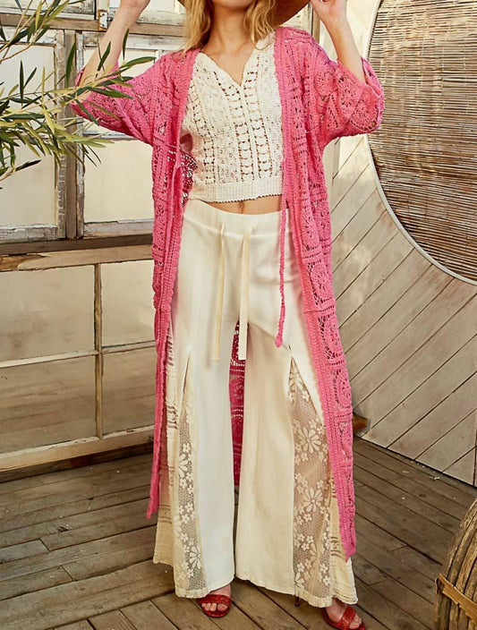 Pol - Crochet Long Sleeve Cardigan