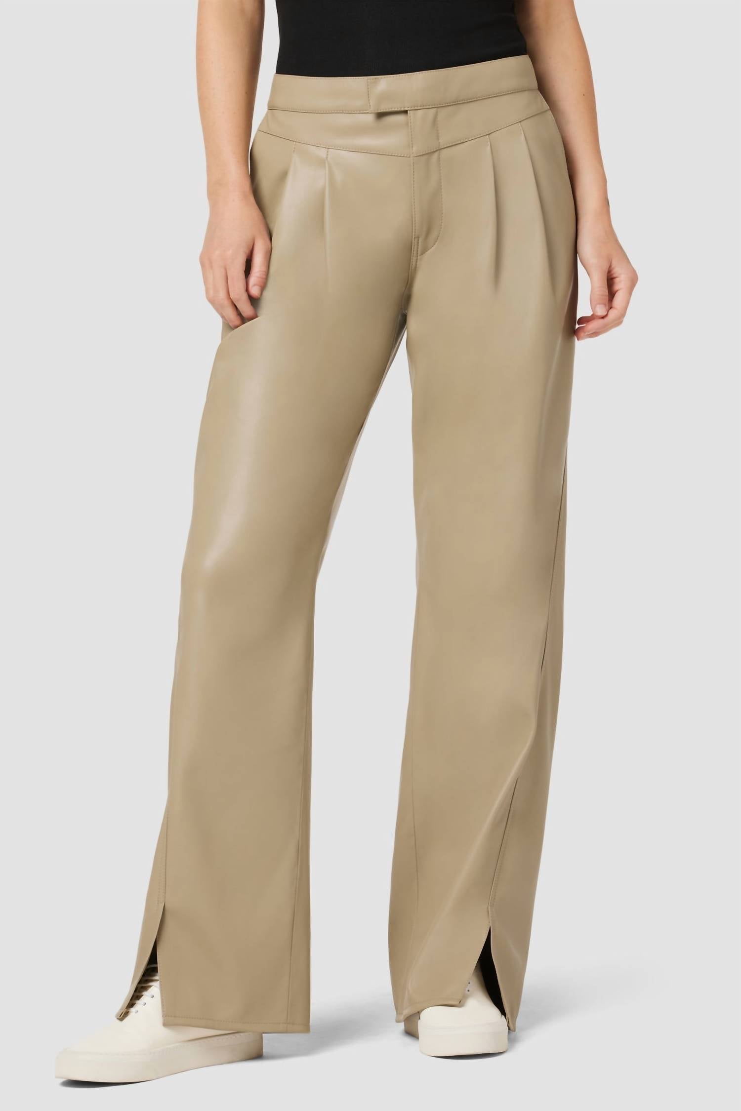 Hudson - High-rise Rosie Faux Leather Trouser