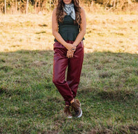 Lovelo - Ruby Faux Leather Jogger Pants