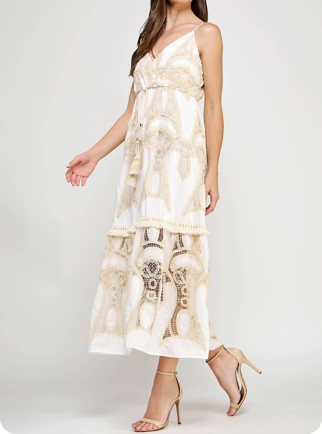 Strut & Bolt - Crochet Lace Maxi Dress