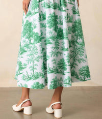 Prosperina - Thena Belted Midi Skirt
