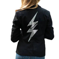 Hipchik - Women's Crystal Lightening Bolt Blazer