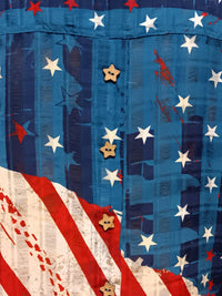 Multiples - Women's Stars And Stripes Patriotic Top