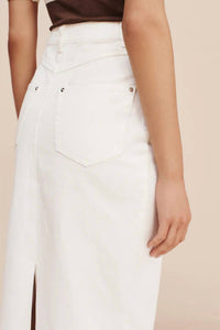 POSSE Harvey Pencil Skirt in vintage white - women's skirt - view 4