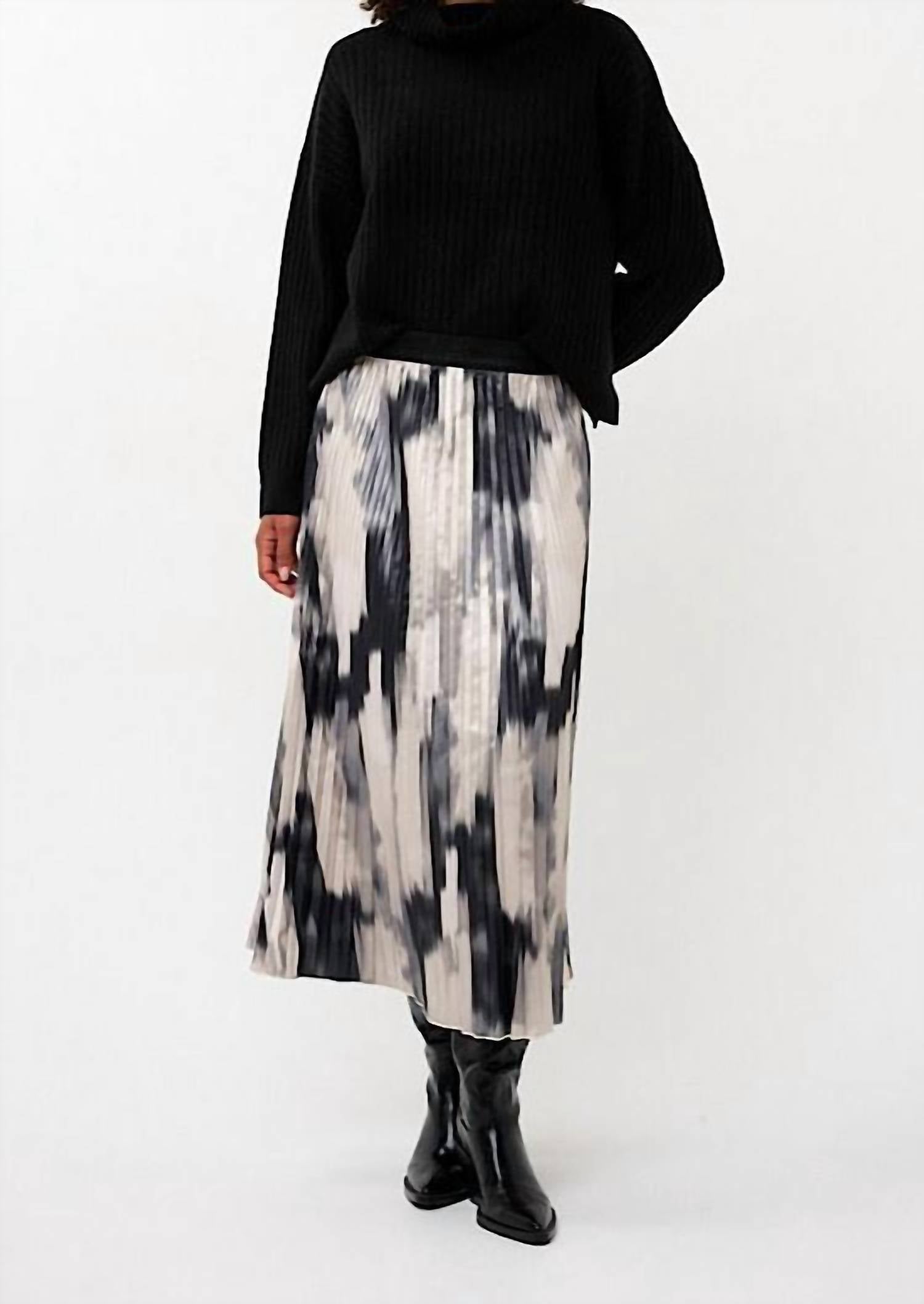Esqualo - Plisse Midi Skirt