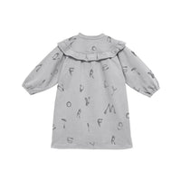 Omamimini - Terry Dress With Ruffled Yolk