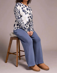 Tribal - French Terry Long Sleeve Crew Neck Top