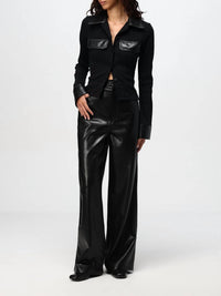 Nanushka - Fitted Shirt With Pocket Collar And Cuff Details