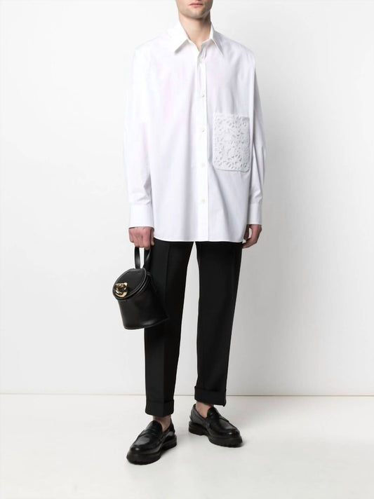 Valentino - Floral Lace Pocket Shirt